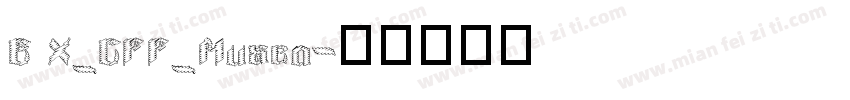 E X_CFF_Museo字体转换